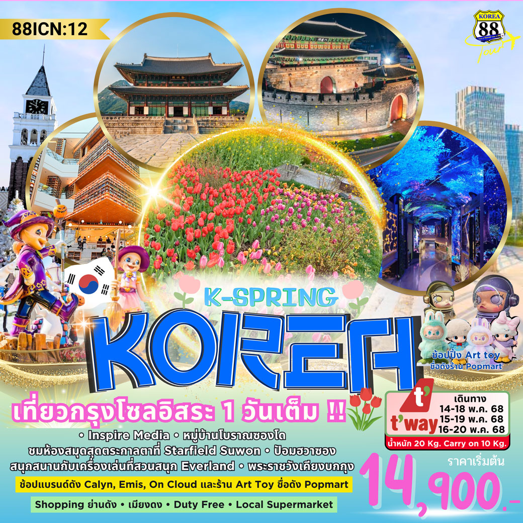 ทัวร์เกาหลี K-SPRING 5วัน 3คืน (TW)